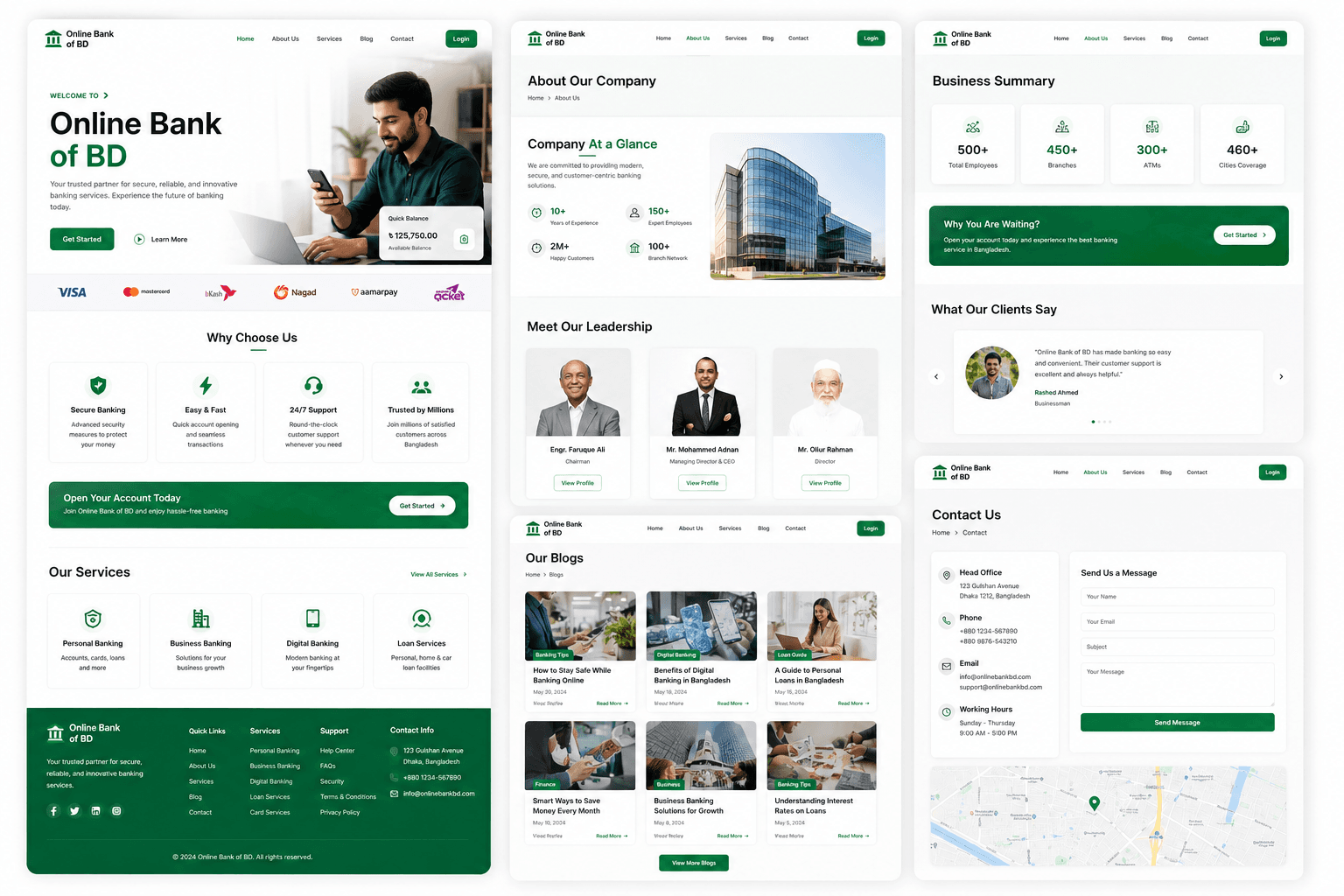 Online Bank BD (Banking Website) project preview