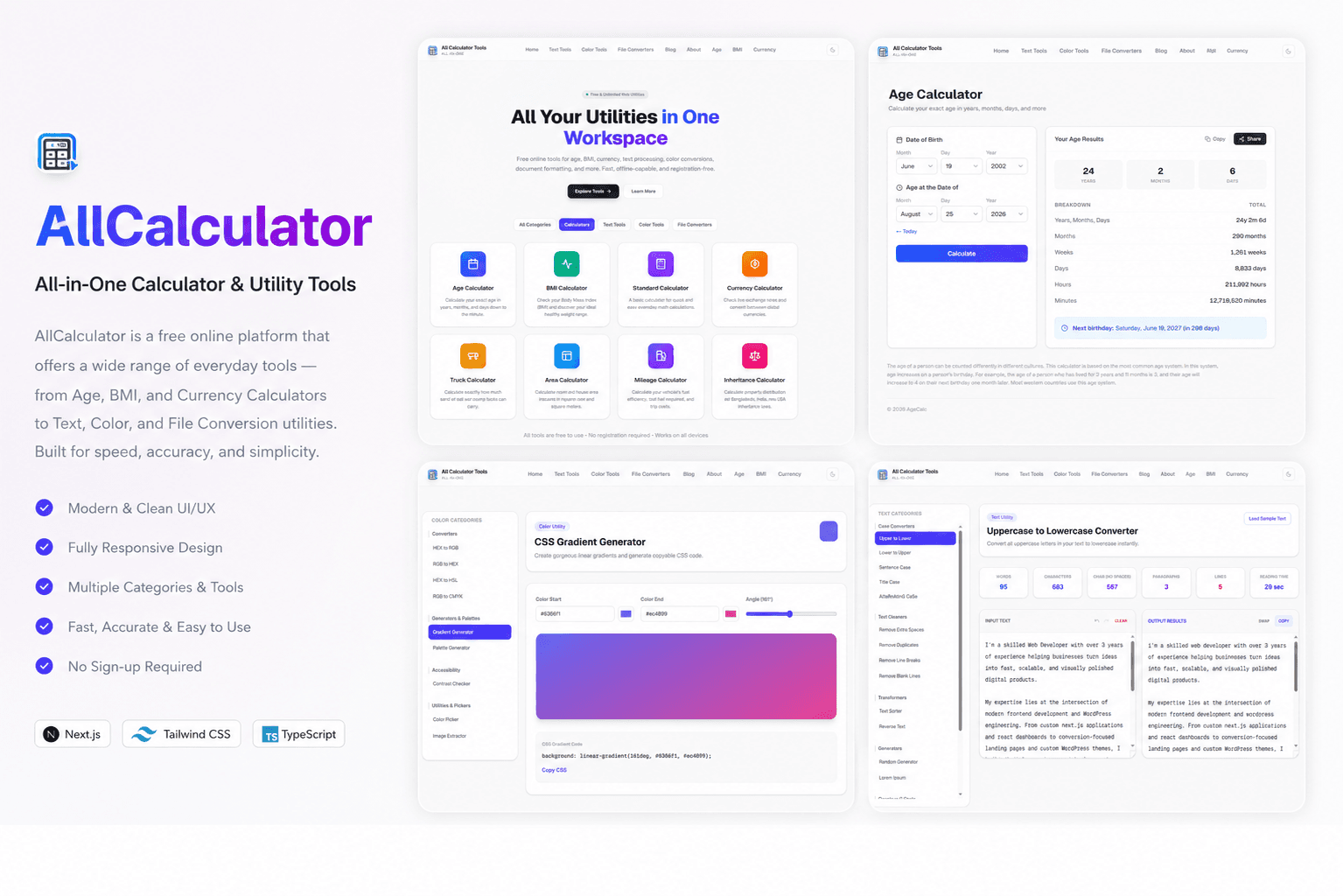 All Calculator project preview