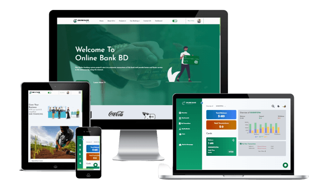 Online Bank BD (Banking Website) project preview